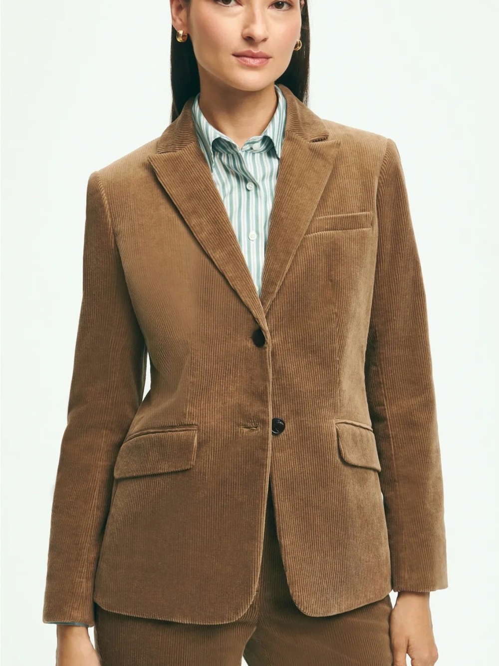 Brook Brothers Stretch Cotton Corduroy Jacket Classic Minimalist Women’s Size 2
